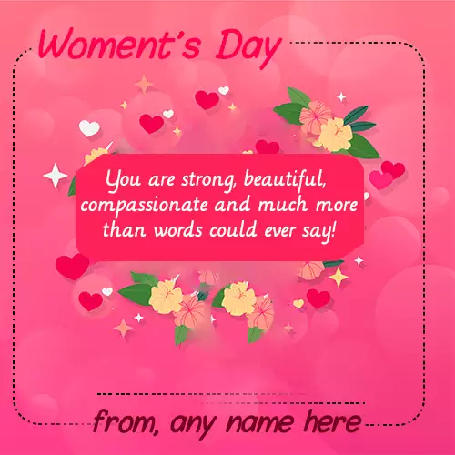 Womens Day Greetings Messages With Name